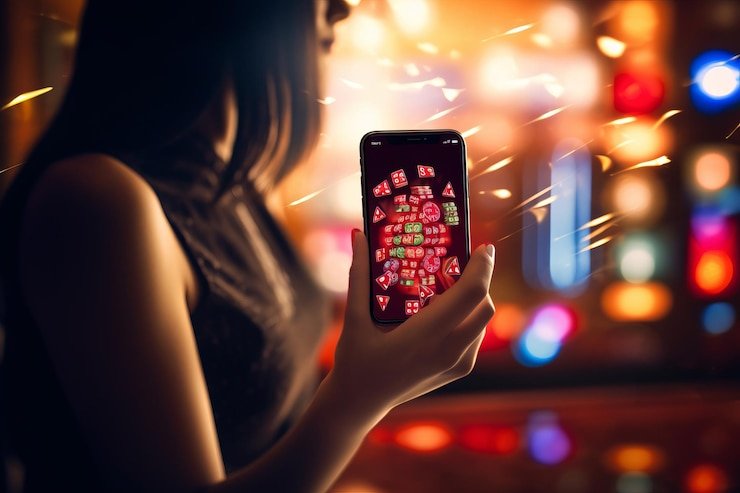 Pengguna mobile membaca instruksi APK